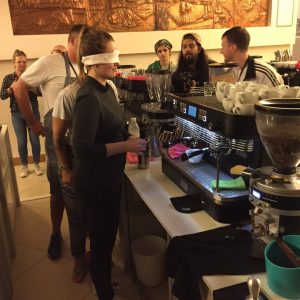 Blind latte Art